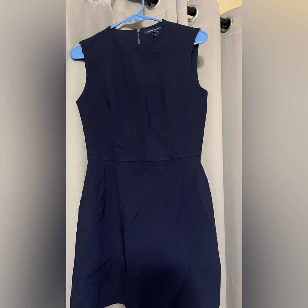 French Connection Strapless Navy Dress
